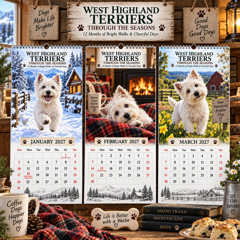 West Highland Terriers 2027 Calendar