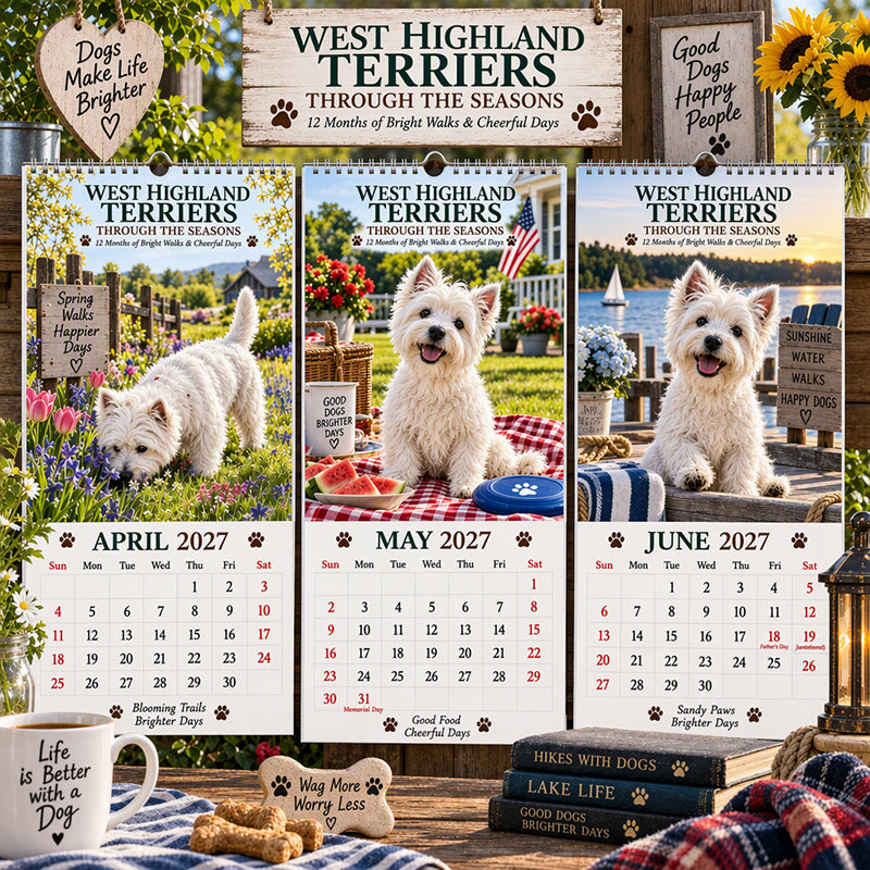 West Highland Terriers 2027 Calendar