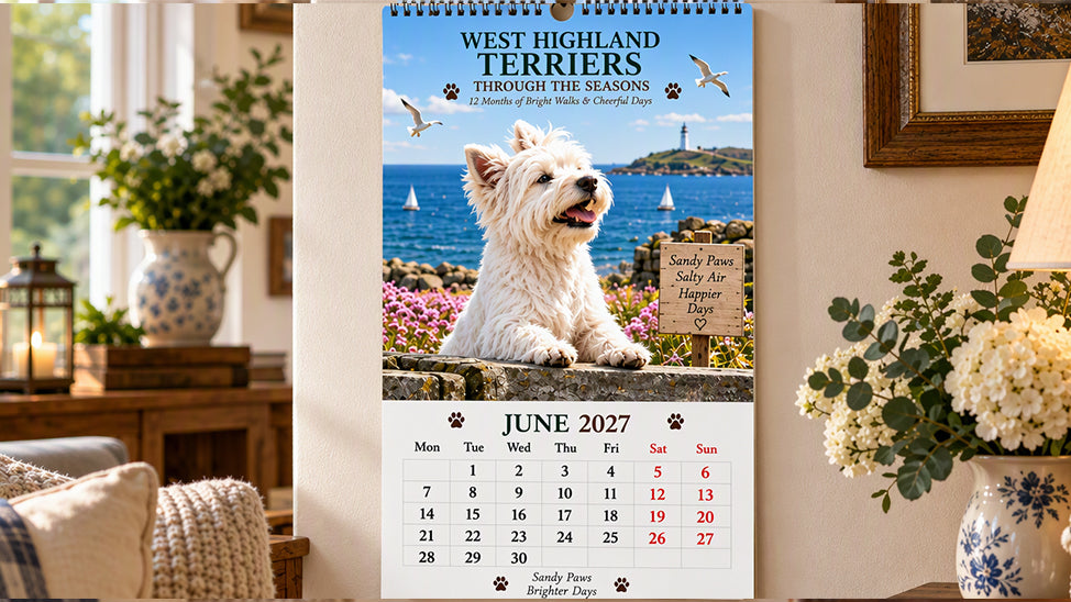 West Highland Terriers 2027 Calendar